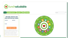 Desktop Screenshot of lunchsaludable.com