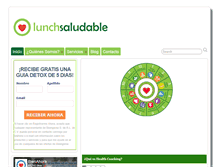 Tablet Screenshot of lunchsaludable.com